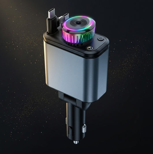 5-in-1 Car Charger with Star Light & Aromatherapy